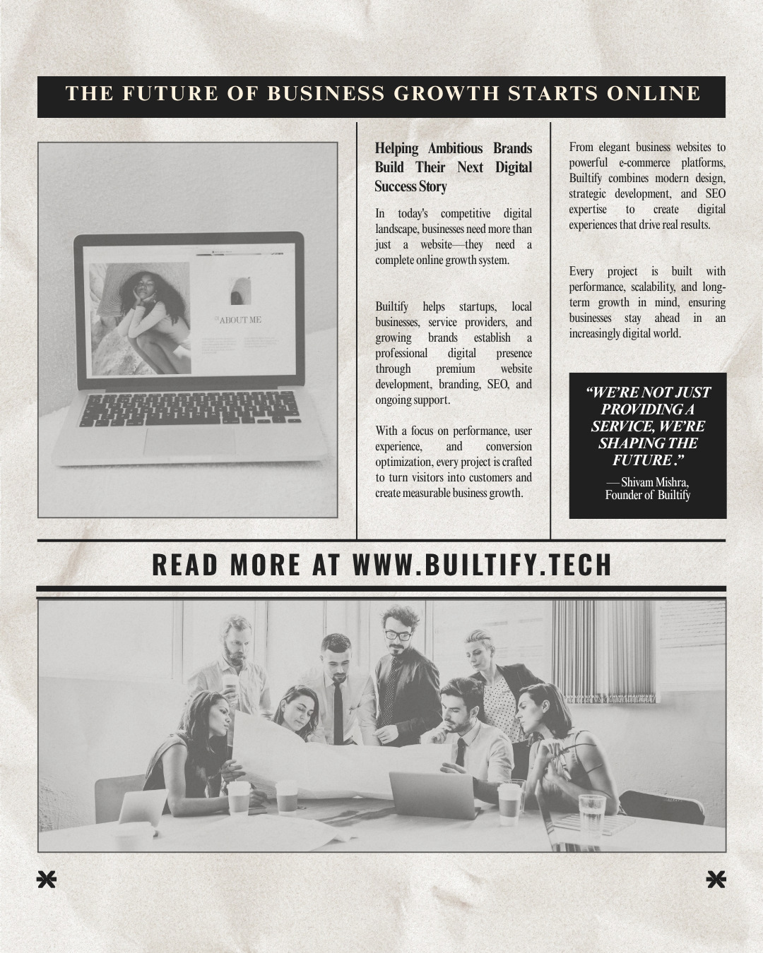 Web development services by BUILTIFY